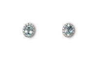 Orecchini Recarlo Donna Gemma in Oro bianco Diamante 0.13 Ct E33CC251/AQ - E33CC251/AQ
